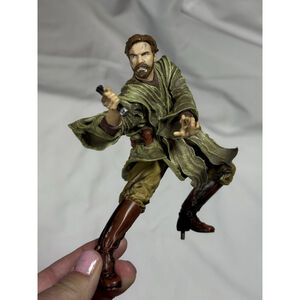OBI-WAN KENOBI Star Wars Unleashed Revenge Of The Sith Figure Hasbro 2005 Vtg